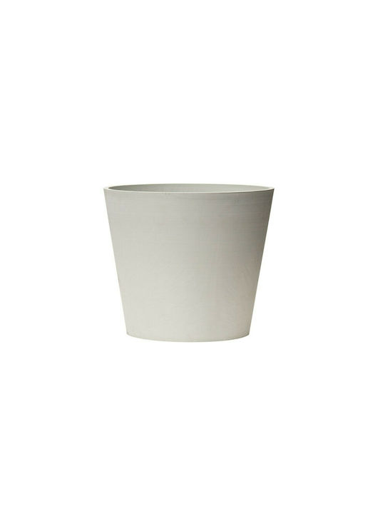 ArtPlast Κωνική Flower Pot 50x47cm in White Color ATC.050.SB.BI