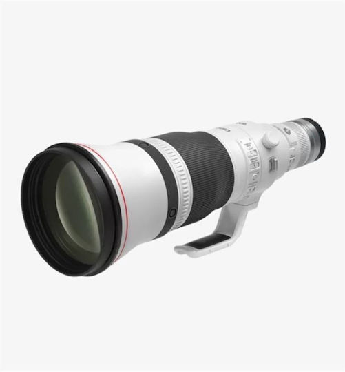 Canon Пълен кадър Фотообектив 600mm F/4L IS Телефото за Канон РФ Монтаж White