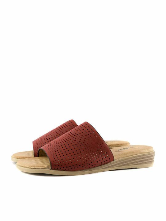 76196-7 Women's Flat Sandals in Red Color