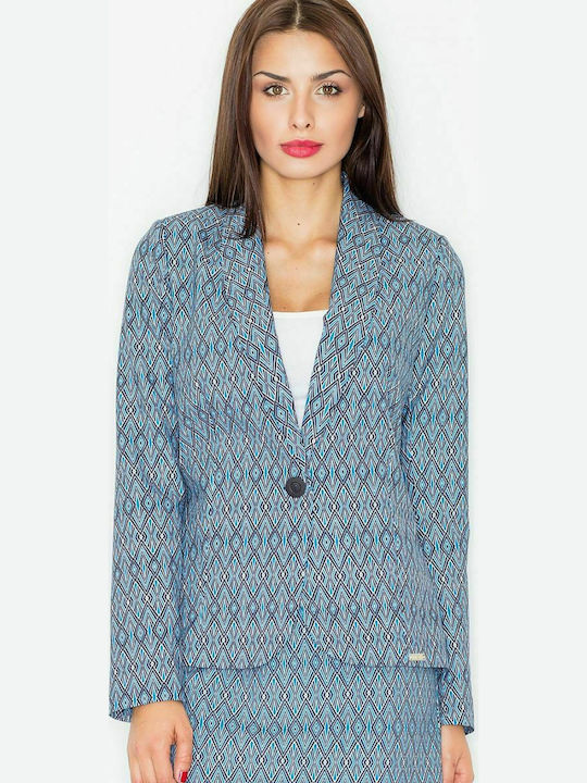 Figl M517 Damen Blazer Hellblau 77133