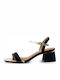 6428-101 Sandalen Black/Gold