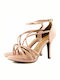 Vizzano 6210-474 Damen Sandalen mit Dünn hohem Absatz in Beige Farbe 6210.474