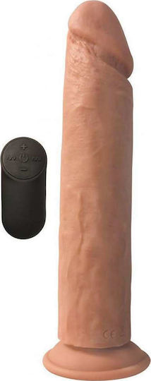 Curve Toys XL Realistic Vibrating Dildo with Suction Cup 25.5cm Flesh