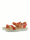 Adam's Shoes Women's Flat Sandals in Red Color