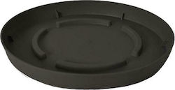 Plastona 10.01.00D23MA Rotund Platou Pot Negru 23x23buc