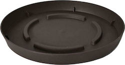 Plastona 10.01.00D23BR Round Plate Pot Brown 23x23cm