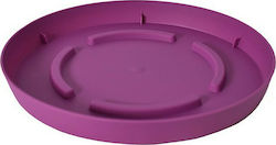 Plastona 10.01.00D23VI Round Plate Pot Violet 23x23cm