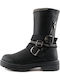 Kids Boots with Zipper Black