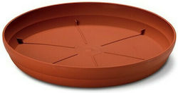 Plastona 203P Round Plate Pot Orange 26x26cm