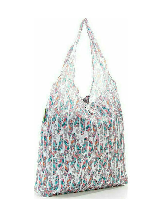 Eco Chic Feather Fabric Shopping Bag