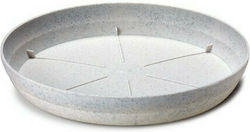 Plastona 201P Round Plate Pot Gray 21x21cm