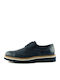 Steve Kommon 872 Men's Leather Casual Shoes Blue