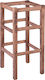 HomeMarkt Ramă Pentru Scaun De Bar Din Lemn 35x35x75cm Maro