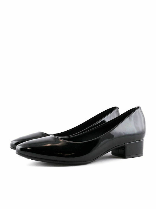 4244-100 Pantofi cu toc Negre