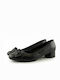 Sirena Leather Black Low Heels 240238