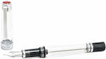 Stilou cu penita medie TWSBI VAC700R Clear M