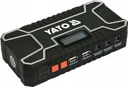 Yato Φορητός Φορτιστής Μπαταρίας Αυτοκινήτου 12V με Power Bank 12000mAh / USB / Φακό
