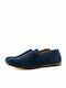 Romeo Gigli 538 Wildleder Herren Mokassins in Blau Farbe