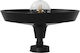 Heronia Ceiling Mount Light 37cm Black with Socket E27