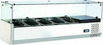 Lappas Refrigerated Display Case 5x1/4 GN L120xD33.5xH42.6cm