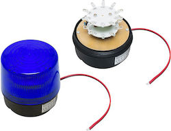 Blow Φάρος Αυτοκινήτου LED 12V Αδιάβροχος 10cm με Μπλε Φωτισμό