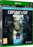 Observer System Redux Day One Edition Xbox One/Series X Game