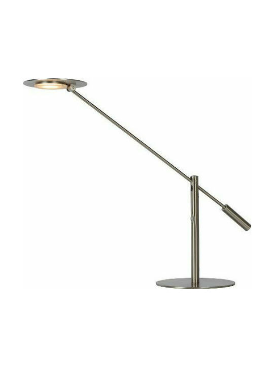 Lucide Lightning LED Φωτιστικό Γραφείου με Σπαστό Βραχίονα σε Ασημί Χρώμα