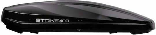 Junior Strike Car Roof Box with Dual-Side Opening 480 L Glossy Black with Embossed Texture