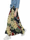 Flash W Ecovero Maxi Skirt Ψηλόμεση Maxi Φούστα Πολύχρωμη