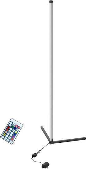 LED Floor Lamp H156.2cm. with RGB Light Black