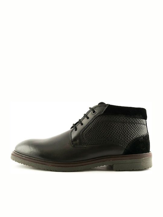 67041 Кожени Мъжки Ботуши Chukka Черни