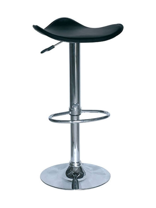 Stools Bar Collapsible Upholstered with Faux Leather Bar 5 Black 1pcs 45x45x59cm