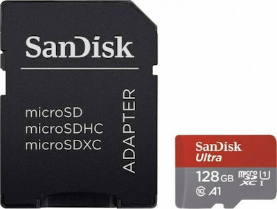 Sandisk Ultra microSDHC 128GB Clasa 10 U1 A1 UHS-I cu adaptor