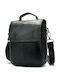 Leather Men's Bag Messenger Black