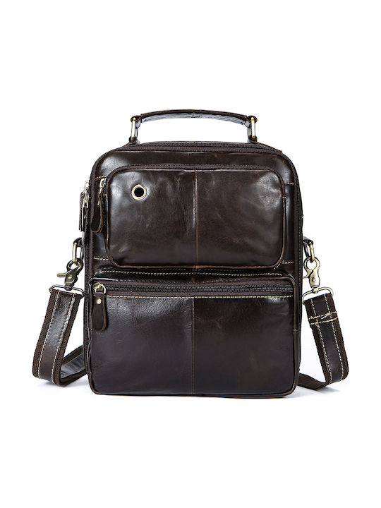 Cardinal Leather Men's Bag Shoulder / Crossbody Oil Coffee