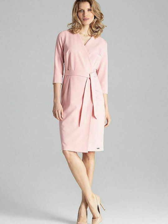 Figl M654 Mini Kleid 3/4 Ärmel Rosa 129796