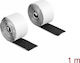DeLock Hook-and-Loop Tape Αυτοκόλλητη Ταινία Χριτς Χρατς Μαύρη 1mx25mm