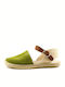 Kids Espradrilles with Adjustable Metal Clasp Khaki