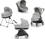 Inglesina Πολυκαρότσι Electa Full Kit System With Cab Greenwich Silver / Silver Black