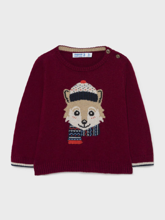 Mayoral Kids' Sweater Long Sleeve Bordeaux