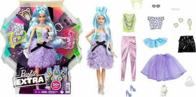 Mattel Barbie Extra: Blue Hair Deluxe Doll with Accessories (GYJ69)