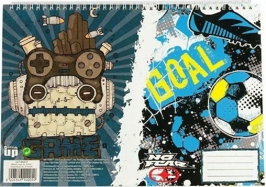 No Fear Drawing Pad No Fear Video Game - Goal 1pcs