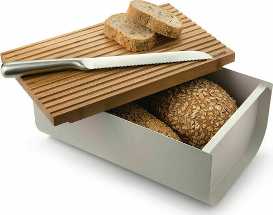 Alessi Matina Ψωμιέρα με Καπάκι Μεταλλική 34x21x14cm Alessi Matina Ψωμιέρα με Καπάκι Μεταλλική 34x21x14cm