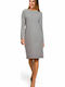 Stylove All Day Long Sleeve Cotton Midi Dress Gray , Regular Fit S178 135268