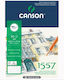 Canson Sketch Pad 1557 180γρ./τ.μ. Bright White A5 / 14.8X21Cm 30 Sheets