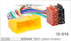 Car Audio ISO Plug Nissan / Renault Plug for Nissan 1999