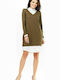 Infinite You Mini Dress Khaki