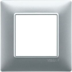Vimar Plana Switch Frame 1 Position Vertical Installation in Silver Color 14642.20