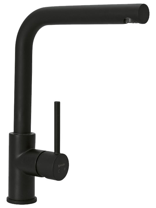 Viospiral Line Space Tall Kitchen Faucet Counter Total Black Matt