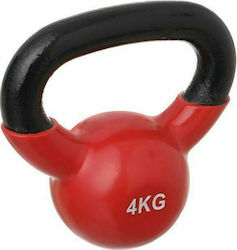 Kettlebell Βινυλίου 4kg Κόκκινο